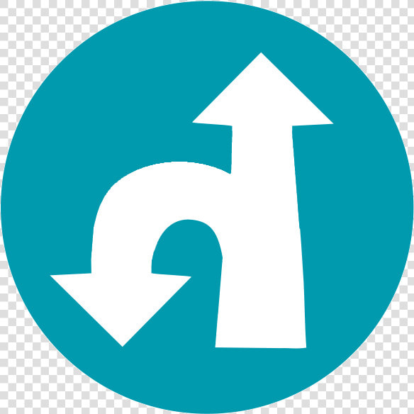 U turn Left Straight Ahead   Youtube Logo Blue Png  Transparent PngTransparent PNG