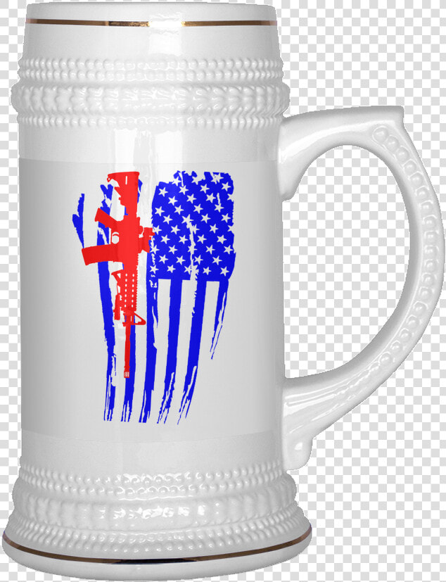 Ar15 American Flag Beer Stein   Fathers Day Mug Designs  HD Png DownloadTransparent PNG