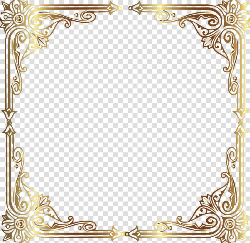 Vintage Gold Frame   Frame Transparent Border Design  HD Png DownloadTransparent PNG