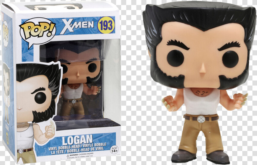 Logan With Tank Top Us Exclusive Pop Vinyl Figure   Logan Funko  HD Png DownloadTransparent PNG
