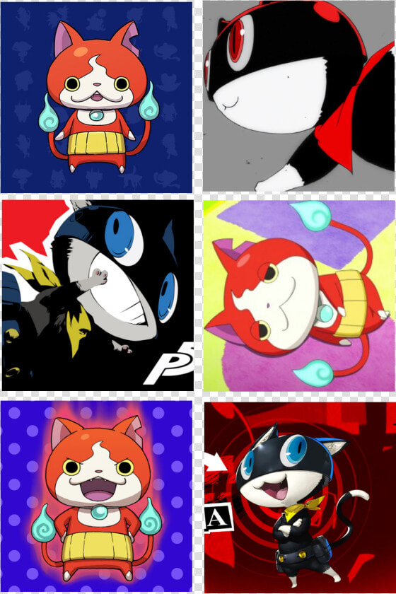 Morgana X Jibanyan submitted By  johnnythemic   Cartoon  HD Png DownloadTransparent PNG