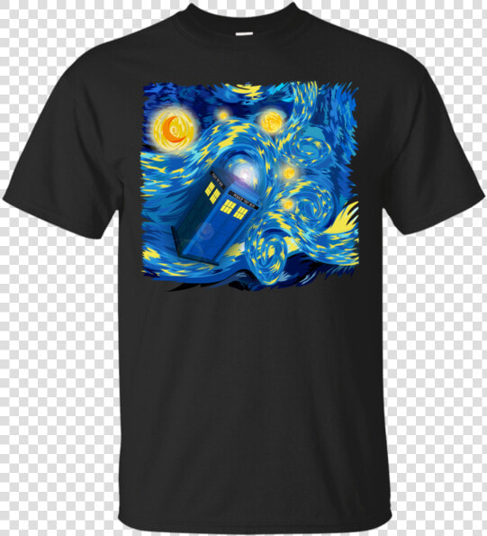 Beautiful Blue Phone Booth Starry Night Digital Art   T shirt  HD Png DownloadTransparent PNG