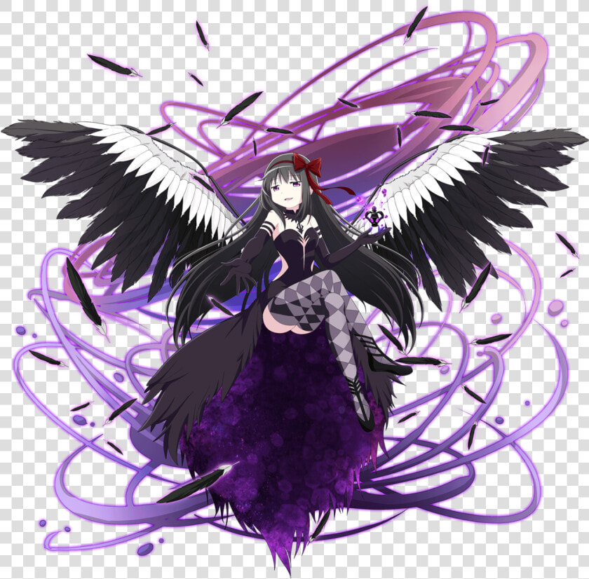 Transparent Homura Akemi Png   Homura Akemi Demon  Png DownloadTransparent PNG