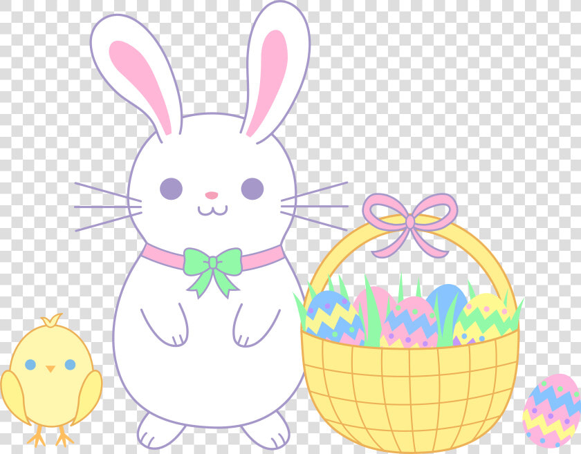 Bunnies Basket Frames Illustrations  HD Png DownloadTransparent PNG