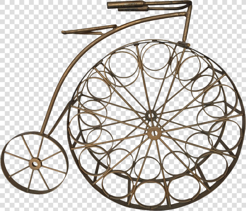 Vintage Bicycle Wine Rack   Circle  HD Png DownloadTransparent PNG