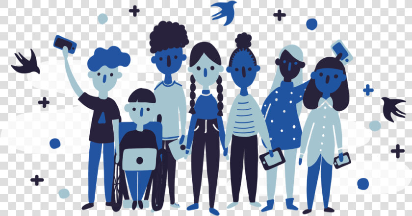 Ios Dev Jobs Crowd   Cartoon  HD Png DownloadTransparent PNG