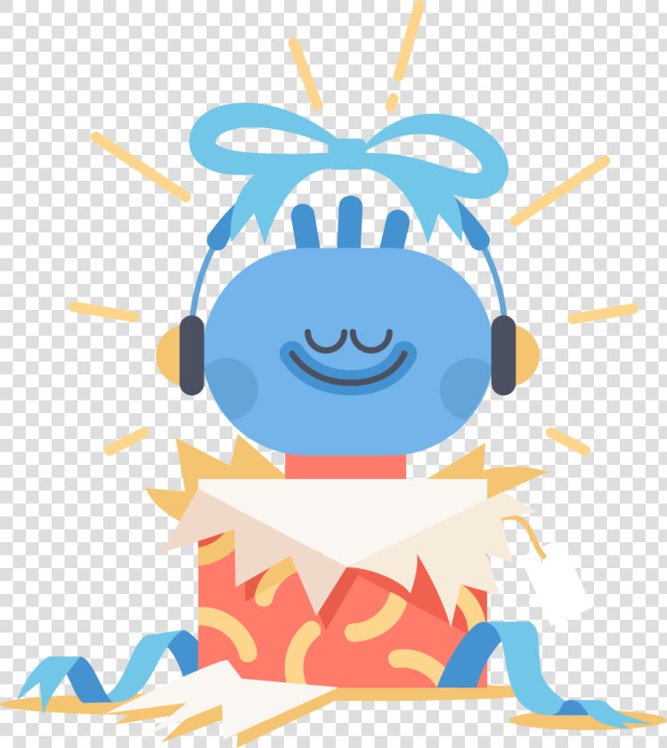Character In Gift Box   Headspace Gift  HD Png DownloadTransparent PNG