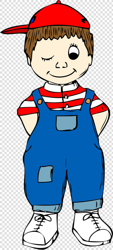 Boy Winking One Eye Shut   Lad Clipart  HD Png DownloadTransparent PNG