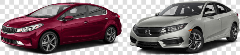 2017 Kia Forte  amp  2016 Honda Civic  HD Png DownloadTransparent PNG