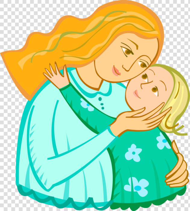 Vector Illustration Of Nurturing Parent Mother With   Indian Mother And Baby Cartoon  HD Png DownloadTransparent PNG