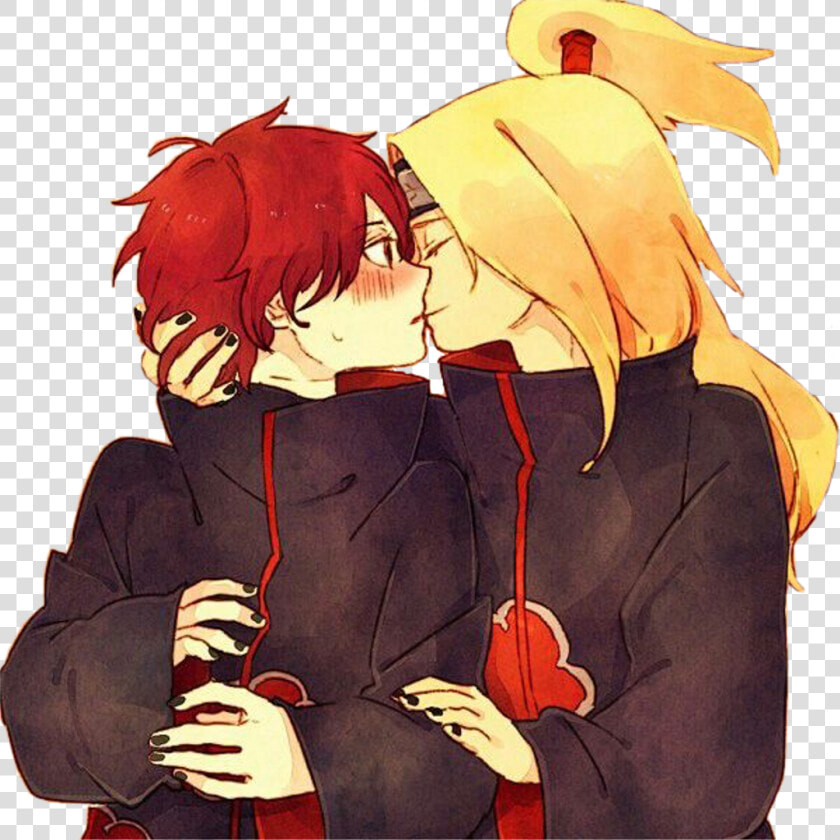 Deidara Sasori Deisaso Deidaraxsasori Akatsuki Naruto   Naruto Sasori X Deidara  HD Png DownloadTransparent PNG