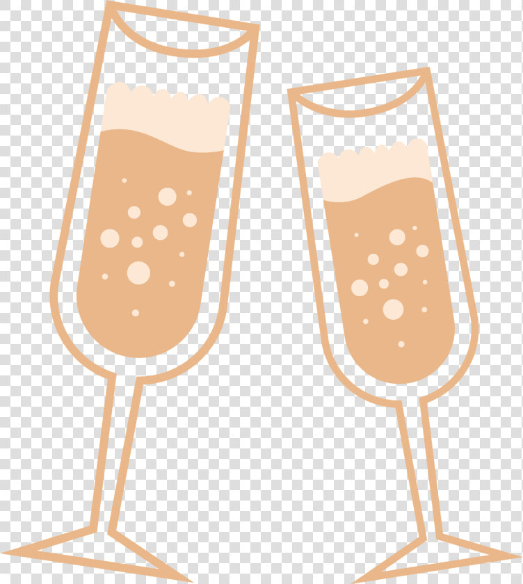 Png Of Wine Glasses Toasting   2 Champagne Glass Vector  Transparent PngTransparent PNG