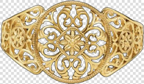 Filigree Design Cuff Bracelet   Brooch  HD Png DownloadTransparent PNG