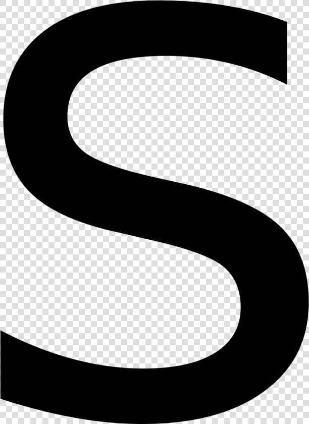 Transparent Letter Png Transparent   Black Letter S Transparent  Png DownloadTransparent PNG