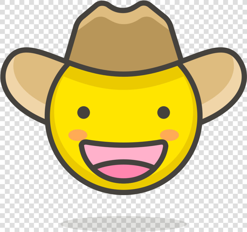 078 Cowboy Hat Face   Emoji Cowboy Hat Cute  HD Png DownloadTransparent PNG