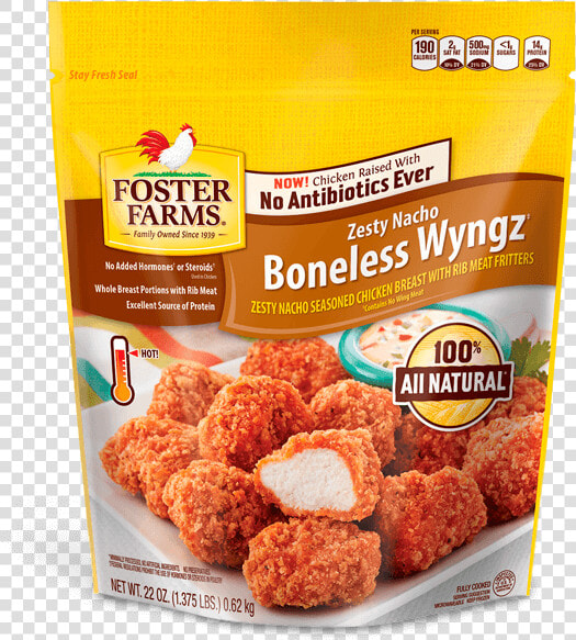 Zesty Nacho Boneless Wyngz   Foster Farms Bourbon Chicken  HD Png DownloadTransparent PNG