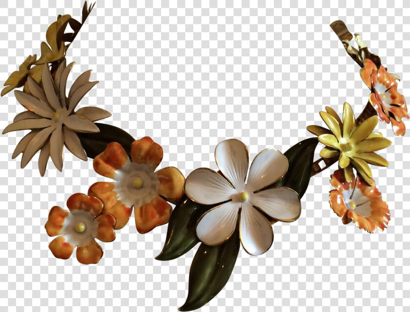 Sandor Enameled Floral Necklace   Jewellery  HD Png DownloadTransparent PNG