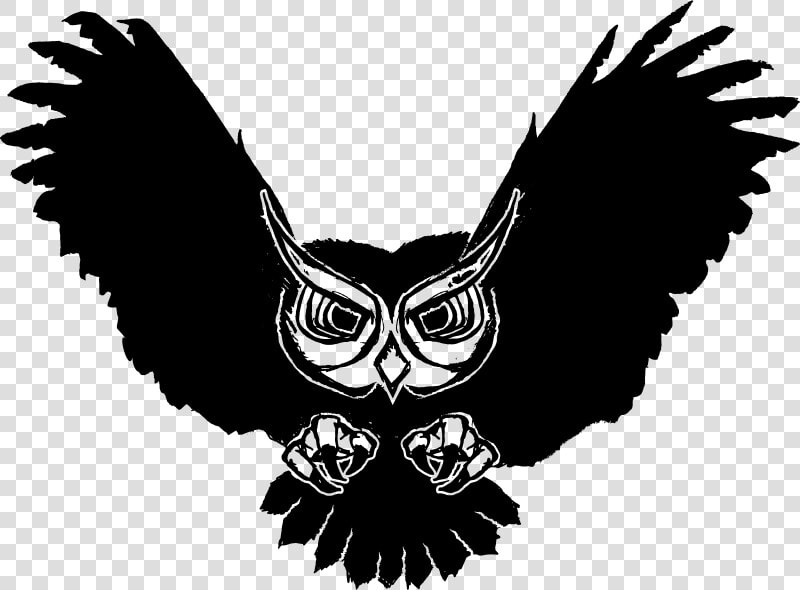 Free Great Horned Owl   Black Owl Clip Art  HD Png DownloadTransparent PNG