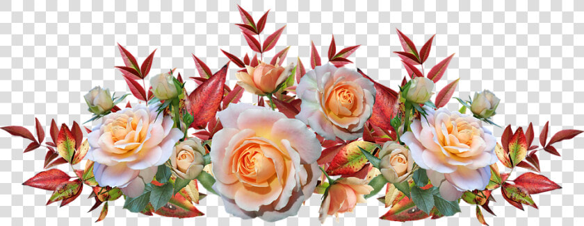 Roses  Flowers  Leaves  Nandina  Autumn  Arrangement   Garden Roses  HD Png DownloadTransparent PNG