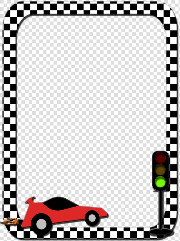 Transparent Race Flag Png   Race Car Page Border  Png DownloadTransparent PNG