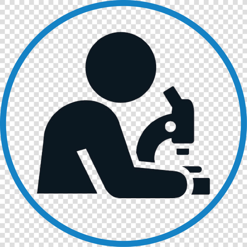 Person Looking Into A Microscope   Looking Through Microscope Icon  HD Png DownloadTransparent PNG