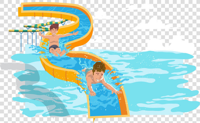Water Park Water Slide Swimming Pool   Transparent Water Slide Clipart  HD Png DownloadTransparent PNG