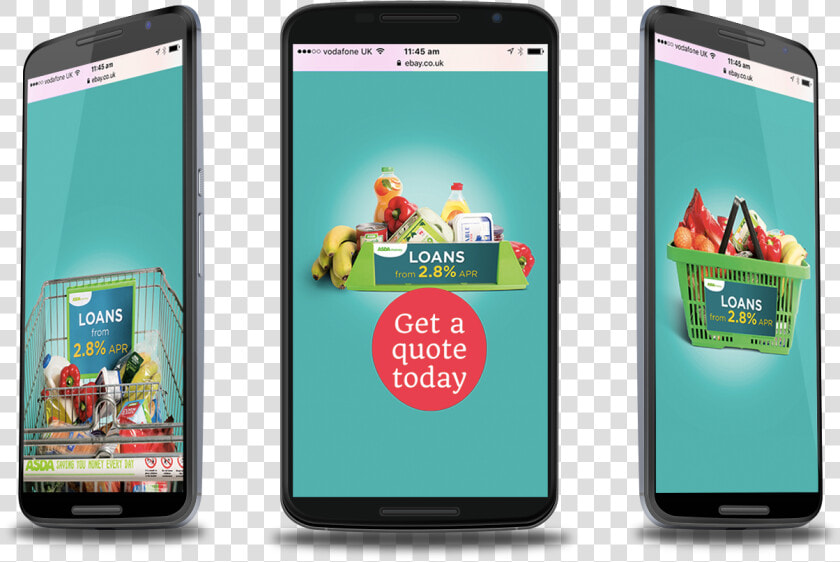 Asda Loans Campaign On Three Mobiles   Smartphone  HD Png DownloadTransparent PNG