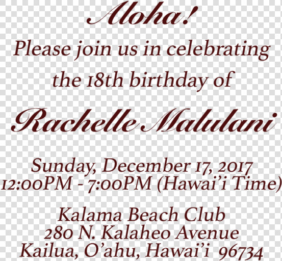 Birthday Invite Text Template   Richoux Group  HD Png DownloadTransparent PNG