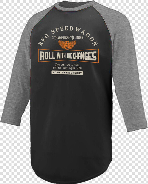 Roll With The Changes Baseball Tee   Long sleeved T shirt  HD Png DownloadTransparent PNG