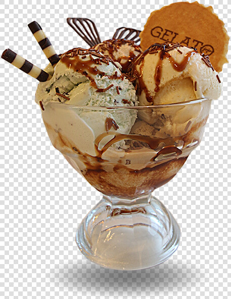 Gelato Ice Cream Sundae  HD Png DownloadTransparent PNG