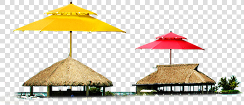 Red And Yellow Summer Huts Png Image   Huts Transparent  Png DownloadTransparent PNG