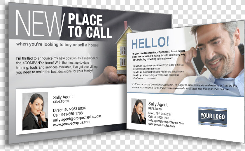 New Real Estate Agent Introduction Postcard  HD Png DownloadTransparent PNG