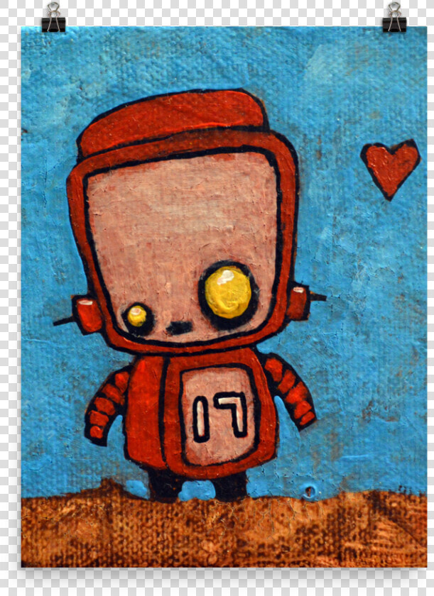 Transparent Cute Robot Png   Drawing Painting Robot  Png DownloadTransparent PNG
