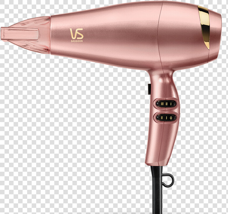 Vs Sassoon Rose Gold Hair Dryer  HD Png DownloadTransparent PNG