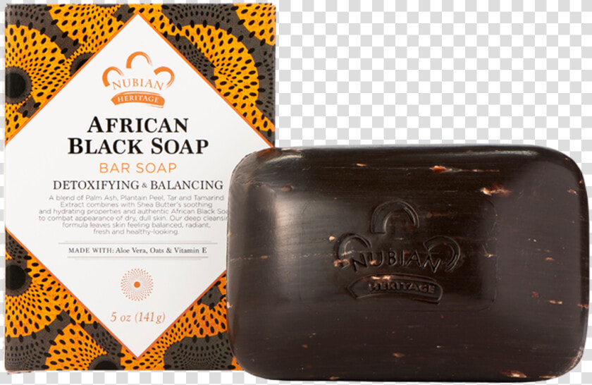 Nubian Heritage African Black Soap Bar Soap 5 Oz  HD Png DownloadTransparent PNG