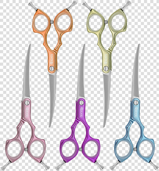 Opawz Asian Fusion Curve Grooming Shear   Asian Fusion Grooming Scissors  HD Png DownloadTransparent PNG