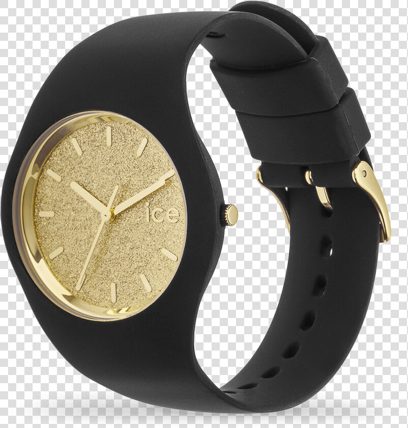 Ice Watch Glitter Black Rose Gold   Png Download   Ice Watch Chic Black Gold  Transparent PngTransparent PNG