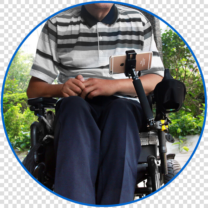 Iphone Clamp Mount   Wheelchair Iphone Holder  HD Png DownloadTransparent PNG