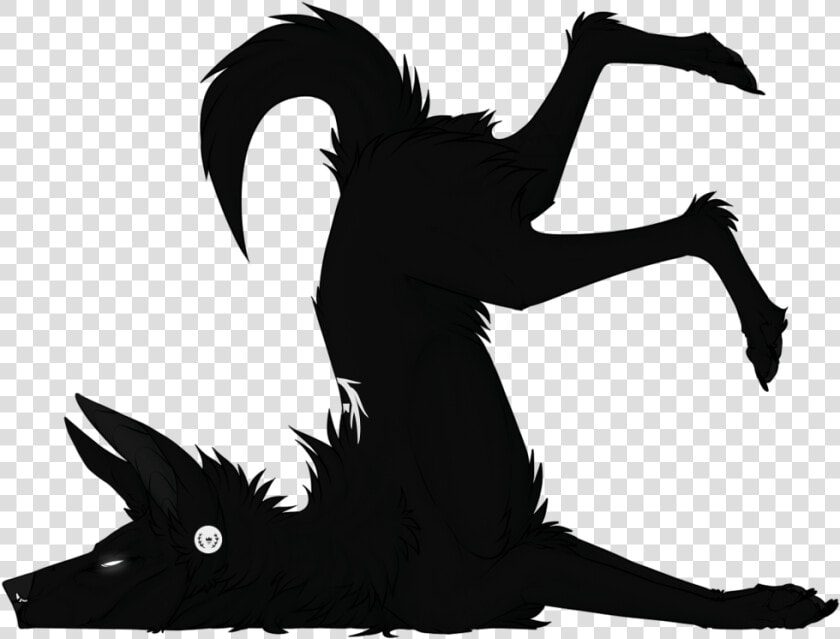 Canidae Clip Art Legendary Creature Dog Silhouette   Silhouette Dead Dog  HD Png DownloadTransparent PNG