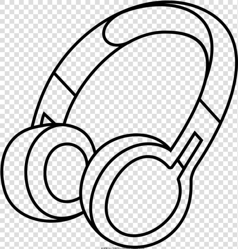 Drawing Headphones Clip Art Transparent Library   Headphones Coloring Page  HD Png DownloadTransparent PNG