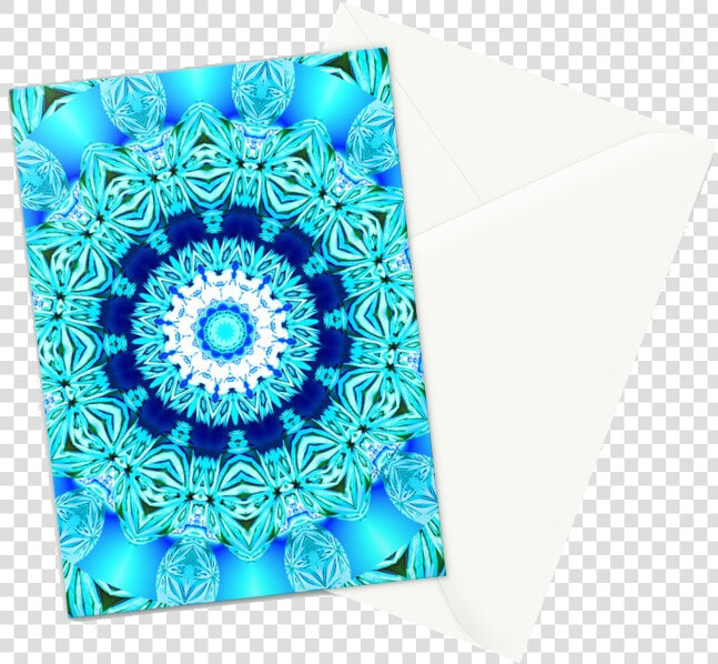 Blue Ice Glass Mandala  Abstract Aqua Lace   Sun Sand And A Drink In My Hand  HD Png DownloadTransparent PNG