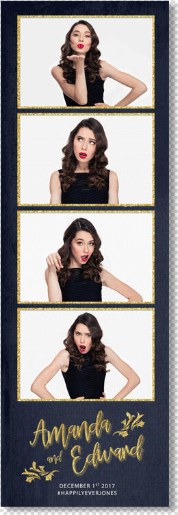 Bling  amp  Glam 4 Strip   Wedding Photo Booth Strip Design  HD Png DownloadTransparent PNG