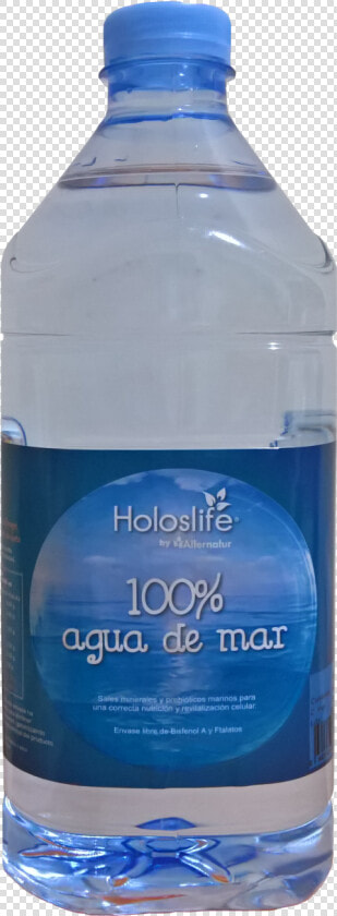 Agua De Mar Holoslife 2 Litros   Plastic Bottle  HD Png DownloadTransparent PNG