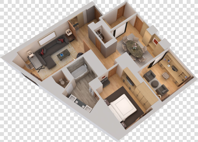 3d Bedroom Floor Plans  HD Png DownloadTransparent PNG