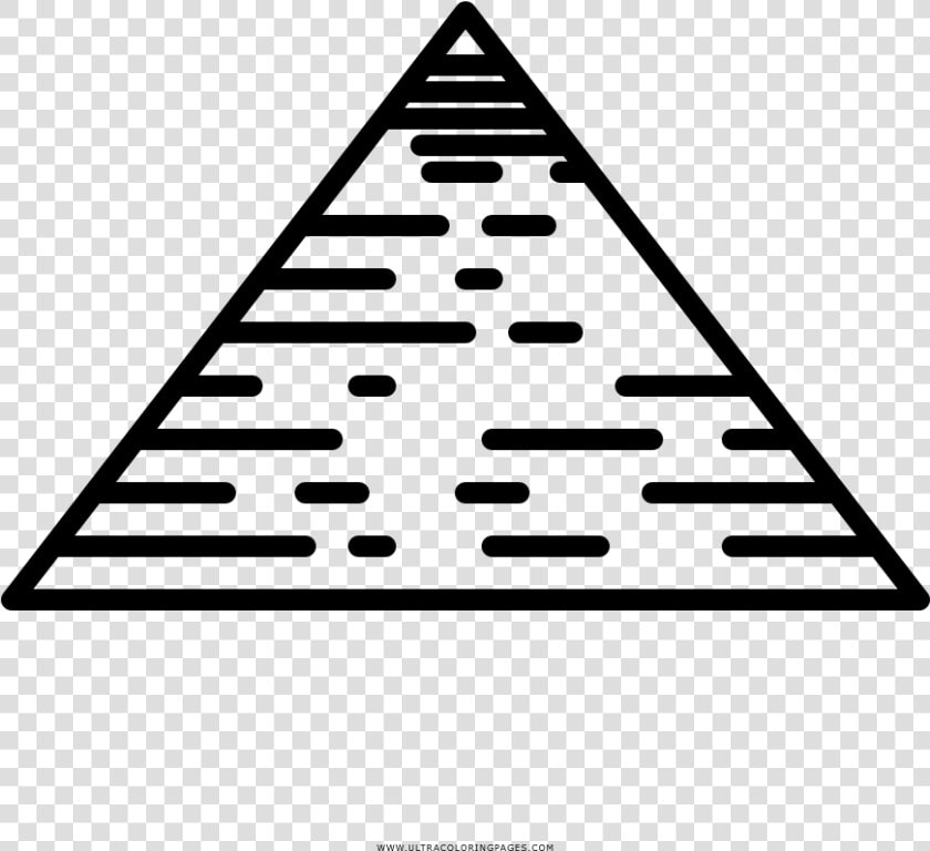 Egyptian Pyramid Coloring Page   Black Return Product Icon  HD Png DownloadTransparent PNG