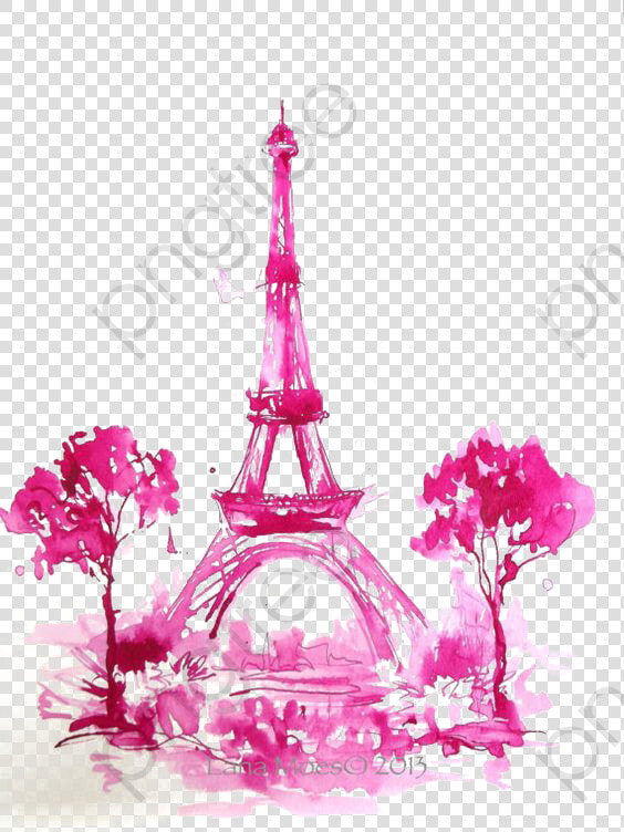 Eiffel Clipart Pink   Imagenes De Torre Eiffel Dibujo  HD Png DownloadTransparent PNG