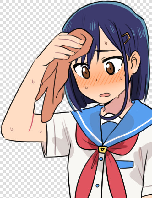 Anime Sweat Png   Flip Flappers Cocona Sweat  Transparent PngTransparent PNG