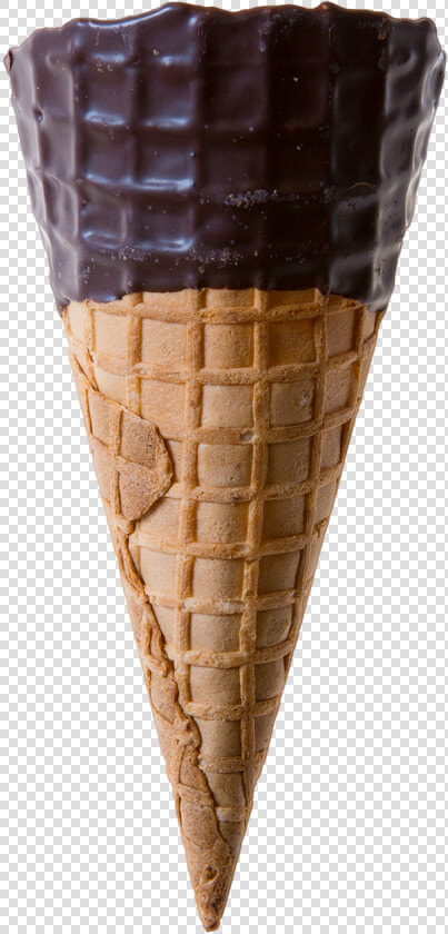 Medium Choc Dip Waffle Cone   Ice Cream Cone  HD Png DownloadTransparent PNG