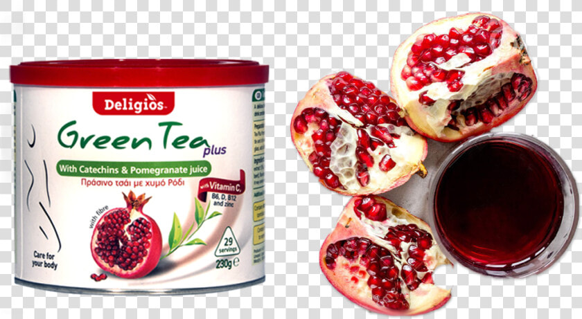 Green Tea Plus Green Tea With Pomegranate   Pomegranate  HD Png DownloadTransparent PNG