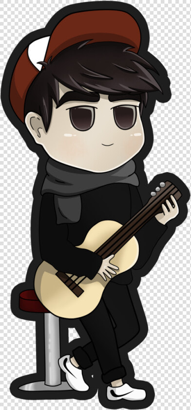 Transparent Chibi Boy Png   Chibi Boy With Guitar  Png DownloadTransparent PNG